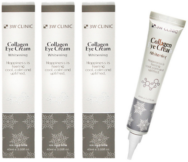 3WCLINIC 콜라겐 아이크림 화이트닝, 3개, 40ml