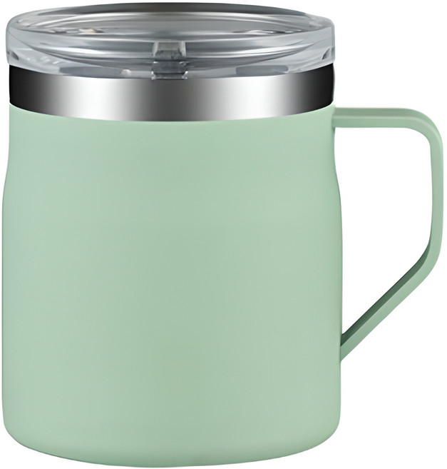 워터하마 스테인리스 데스크 머그컵 텀블러 450ml, 말차그린, 1개