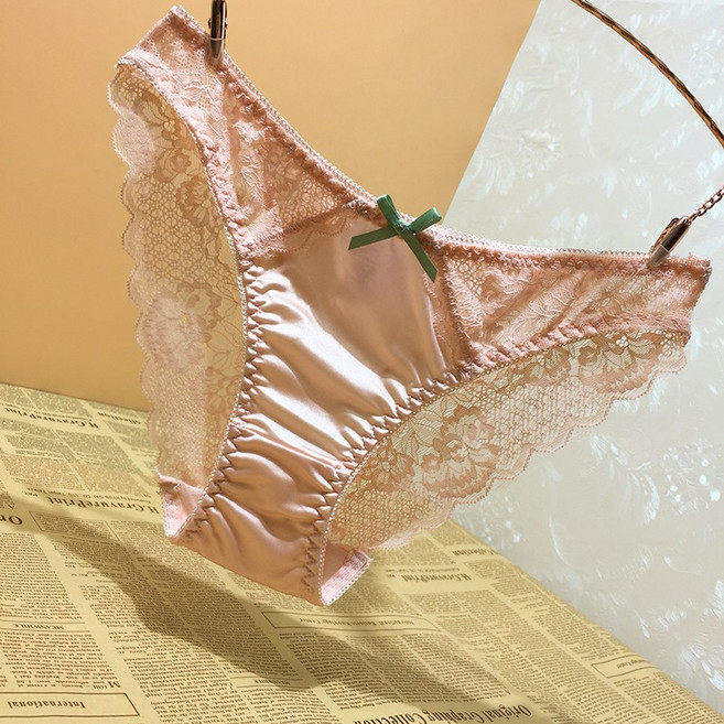 여성용 펀칭 새틴 헴 레이스 자카르 여성 팬티 뉴타임즈F2403014