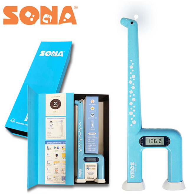 [지헬스] 충전형 스마트 초음파키재기 소나 QSHM-0A, 1개