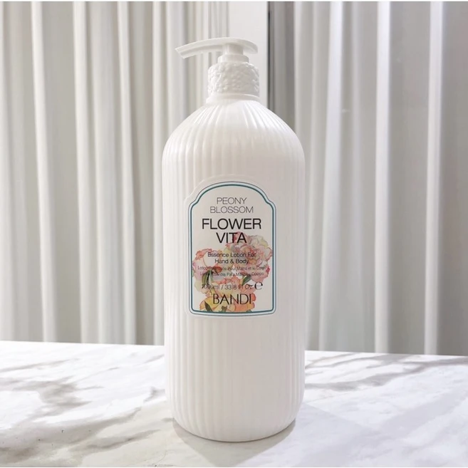 반디 바디로션 플라워비타 핸드&바디로션 대용량 1000ml, 1개, 1L - 쿠팡