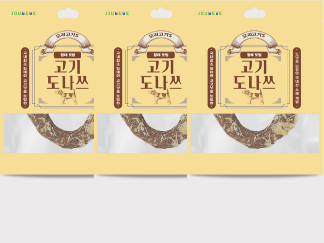 오래먹는 고기도나쓰 껌 오리안심 S 소형견 중형견 개껌 세트, 오리황태, 15개, 15g