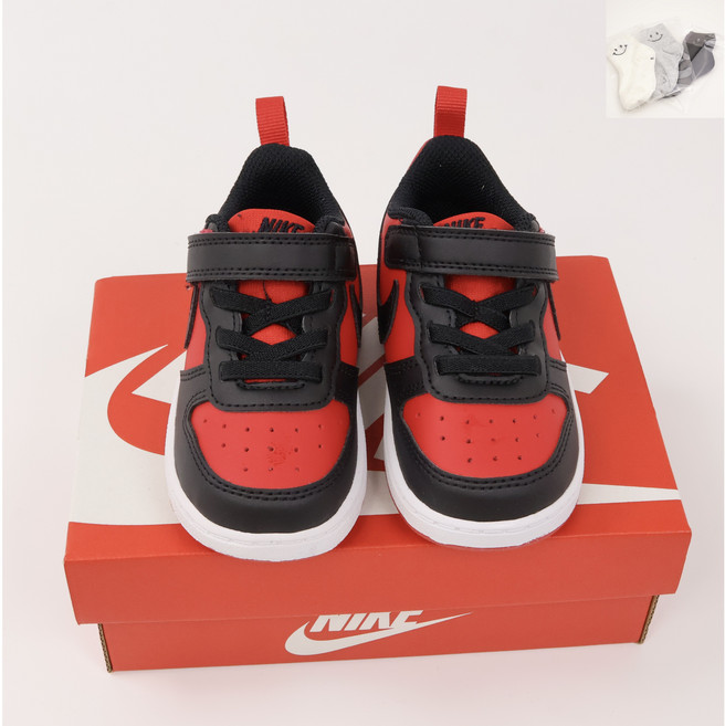 [국내매장]아동 나이키 코트 버로우 로우 리크래프트 (TD) DV5458-600 + (유아)양말랜덤1개증정