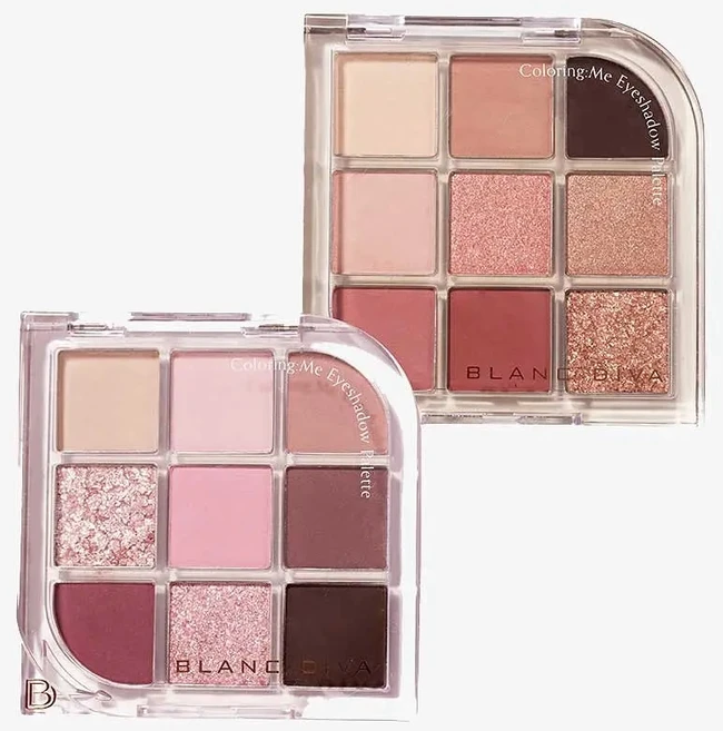 [NEW] 블랑디바 컬러링:미 아이섀도우 팔레트 9구 7.5g 2종, 1개, 02 로제타센티드 - 쿠팡