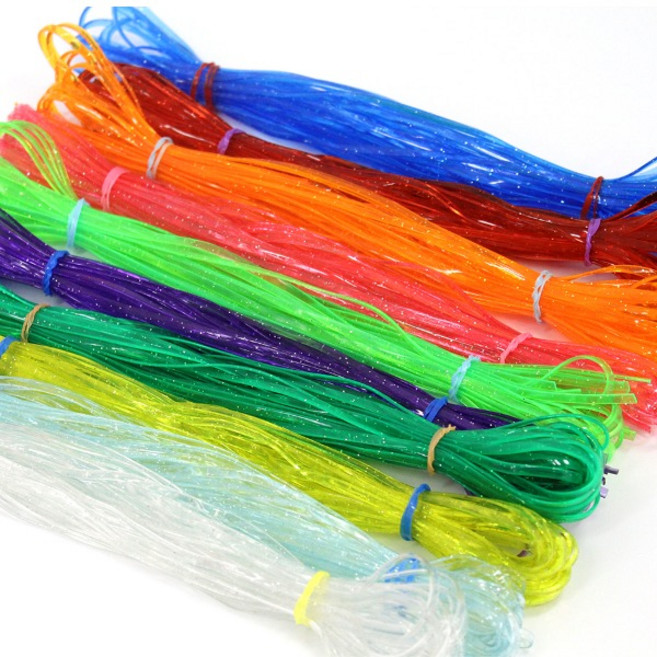 JI 룰라끈 1M 10칼라 매듭공예 비닐끈 스쿠비두 150줄 색상랜덤