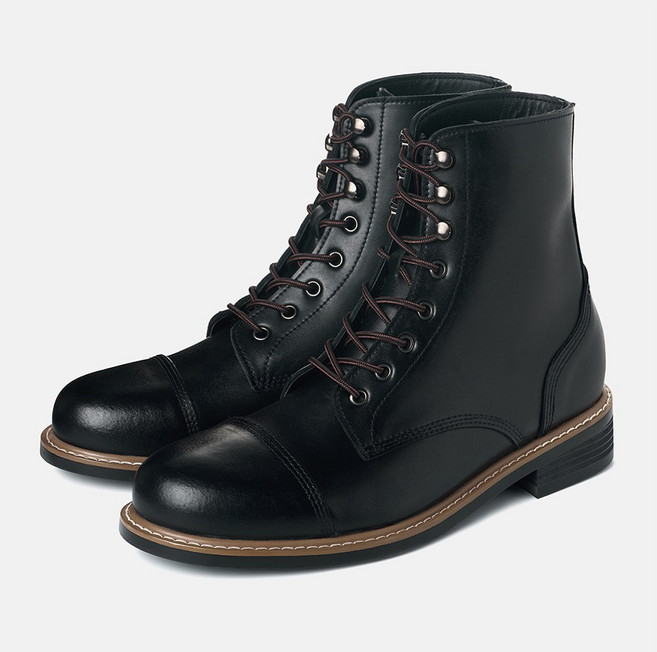 커스텀에이드 러셀 소가죽 클래식 워크부츠 4cm (CR0090BK)