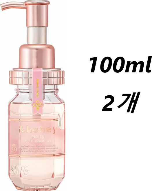 and honey 앤허니 멜티 모이스트 리페어 헤어 오일 100ml, 2개