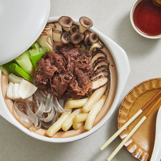 산지푸드 달짝지근 소불고기 버섯 전골 820g, 1개