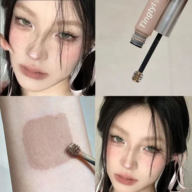 새로운 방수 눈썹 염료 크림 오래 지속되는 빠른 건조 눈썹 젤 땀 방지 자연 눈썹 색조 여성 소녀, 01 04