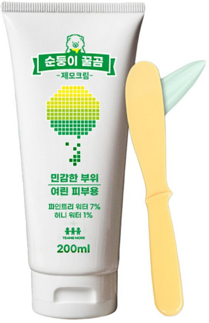 올리브영 순둥이 꿀곰 제모크림 왁싱크림 겨드랑이 다리털제모 대용량, 1개, 200ml