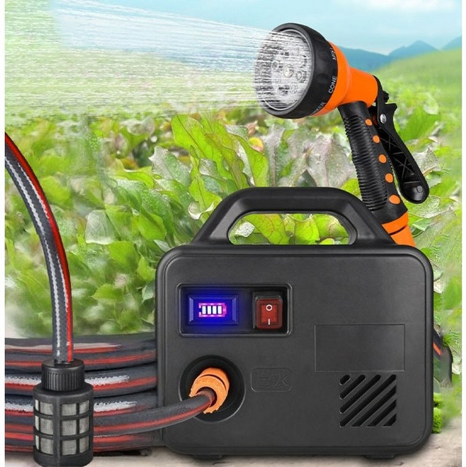 Mochae 소형 양수기 고압 양수기 농업관개펌프 충전식 무선 농업용 야채 물주기 워터펌프 휴대용 자동흡수펌프 가정용 워터 수중 펌프 원예 관개 배수 모터, 1세트