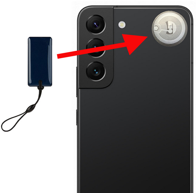 모두키 CUID 스티커형 카드키 (복사 RFID NFC 태그 공동현관 음식물쓰레기 분실방지), 1개, 1 비금속형