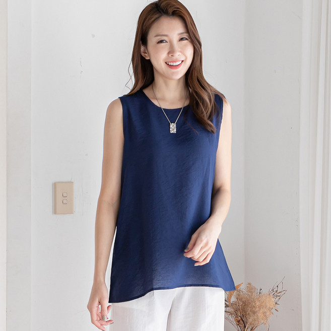 무브너 여성 여름 인견 나시 블라우스 엄마옷 빅사이즈 포함