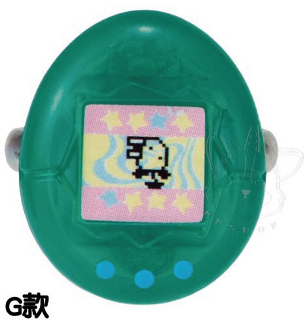 BANDAI 塔麻可吉電子雞模型戒指 (全16款), 1個, G款/綠色款1 1G391