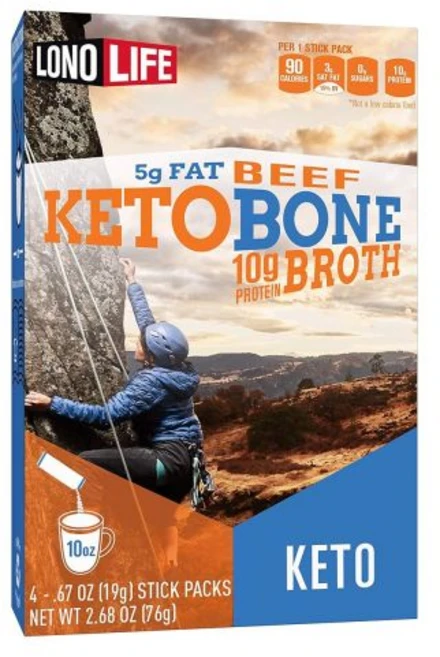 채식용 사골 육수 로노라이프 태국 카레 파우더 믹스 | 잔디 사료 단백질 10g 콜라겐 풍부 케토 팔레오 친화적 재료 휴대용 스틱 팩 10인분, Keto Beef Bone Broth, 4 Count (Pack of 1), 1개, 76g - 쿠팡