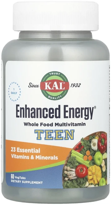 KAL Enhanced Energy® 10대 청소년용 종합비타민 베지 정제 60정, KALEnhancedEnergy®10대청소, 1개 - 쿠팡
