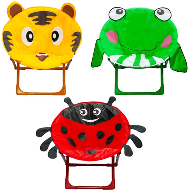 꼬마천사 캐릭터 유아 캠핑의자 접이식 캠핑체어 휴대용, 무당벌레, 1개