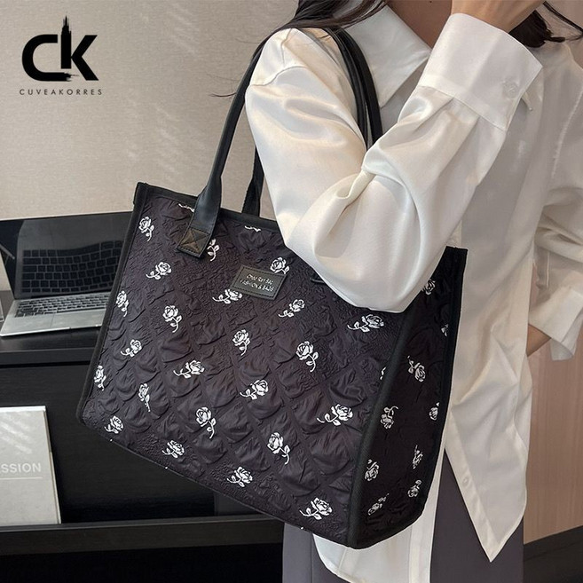 CUVEAKORRES 媽咪手提帆布包 大容量托特包