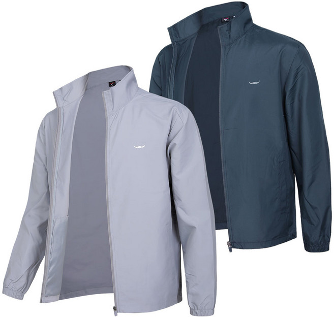 [BFL] (1+1) 남성 경량 바람막이 자켓_윈드프루프 솔리드 우븐 점퍼 아우터 아웃도어