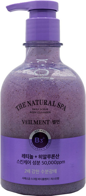 온더바디 벨먼 내추럴스파 자스민 사해소금 스크럽 바디클렌저 400ml, 1개