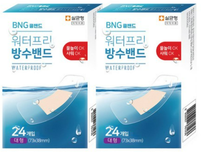 워터프리 방수밴드 대형 24매입, 24개입, 5개