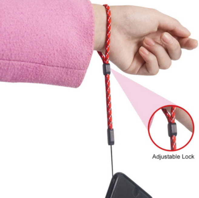 마켓모든 핸드폰 게임기 DSLR 스트랩 스프링 손목 고리 핑거스트랩 분실 도난방지 용품, 파랑녹색, 1개