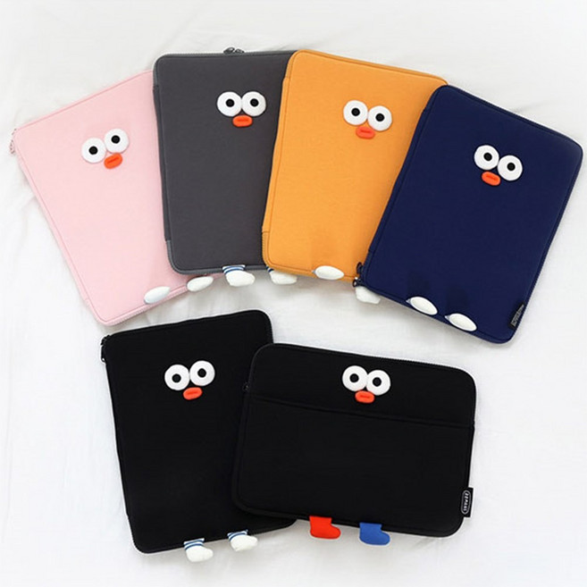 로마네 브런치브라더 폼폼 11인치 아이패드 파우치 케이스, 그레이