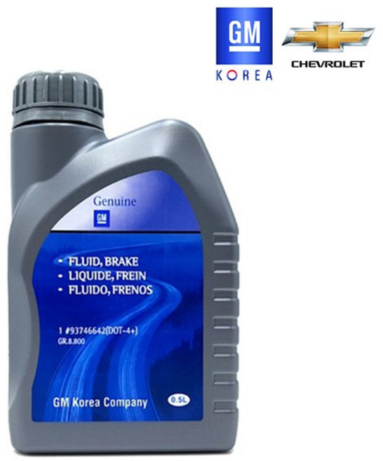 GM 쉐보레 순정 브레이크오일 93746642 DOT-4+0.5L, 1개