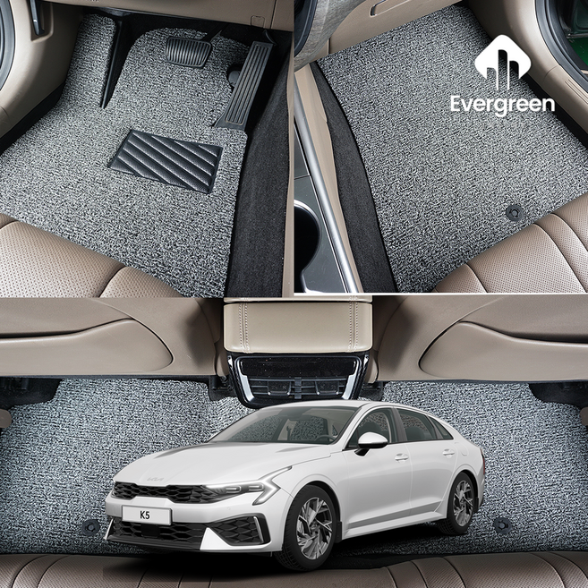 신형 2026 K5 코일매트 발판 발매트, 더뉴K5 3세대 LPG (2023.11~), [일반매트] 운전석, 브라운