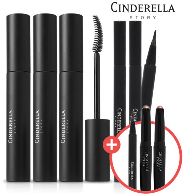 [신데렐라스토리] 시즌4 에어볼륨 마스카라3종+아이라이너2종+사은품, 1개, 단품