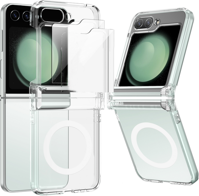 아이시(isee) 아이폰/갤럭시 맥세이프 3000가우스 강력자석 투명 케이스 강화유리2장 포함 변색 3개월 보장정책