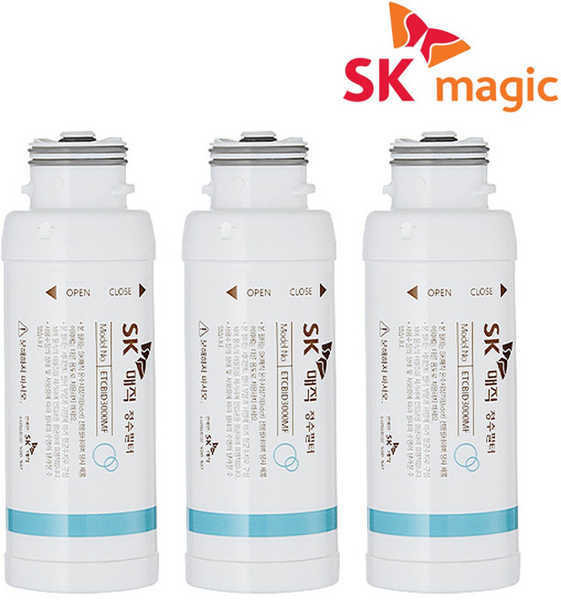 SK매직 ETCBID-3000MF 원터치 비데 필터 정품 3개, 1세트