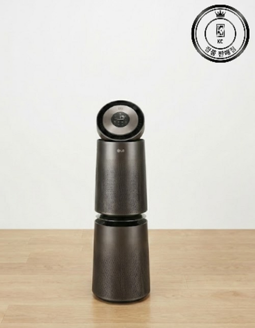 LG전자 퓨리케어 오브제컬렉션 AI 360도 알파UP G 필터 공기청정기 AS335NGAC 109㎡ 방문설치, AS335NGAC (LG정품/방문설치/AI공기청정), 네이처 그린