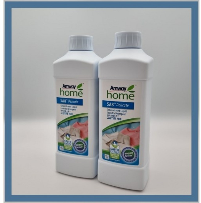 암웨이 세탁세제 SA8 바이오퀘스트 고급의류 세제 1L 2개