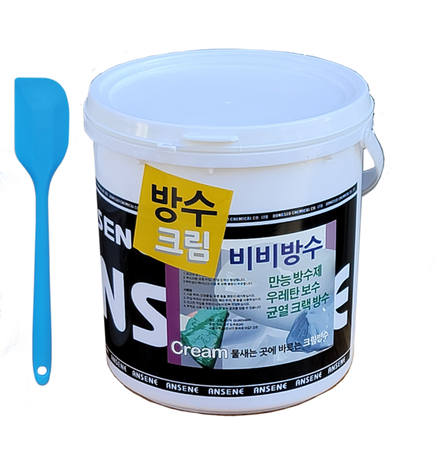 방수크림 - 만능 방수 크랙 메꿈- 물새는 곳에 바르는 비비 크림방수-투명- 4kg, 1개