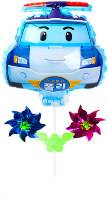 풍선나라제품 바람개비풍선 캐릭터풍선, 1개, 폴리