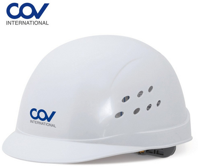 코브 초경량 통풍 경작업모 안전모 가벼운 작업용, 백색, 1개