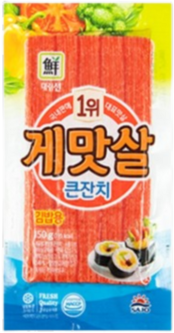 사조대림 큰잔치 게맛살, 5개, 150g