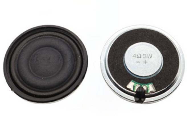 2Pcs 직경 20mm 23mm 28mm 32mm 36mm 40mm 초박형 미니 스피커 유닛 4Ohms 8ohm 2W 3W 복합 필름 수리 소형 오디오 부품, 09 3W 4 ohms 40mm  A