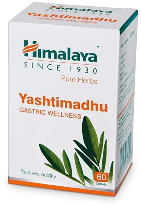 Himalaya Wellness Pure Herbs Yashtimadhu Gastric Wellness - Pack of 60 Tablet, 2개, 60정 - 쿠팡