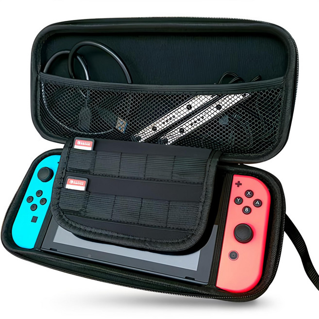 글랑앤 닌텐도 스위치 OLED 케이스 파우치, KLA-001, 블랙, 1개