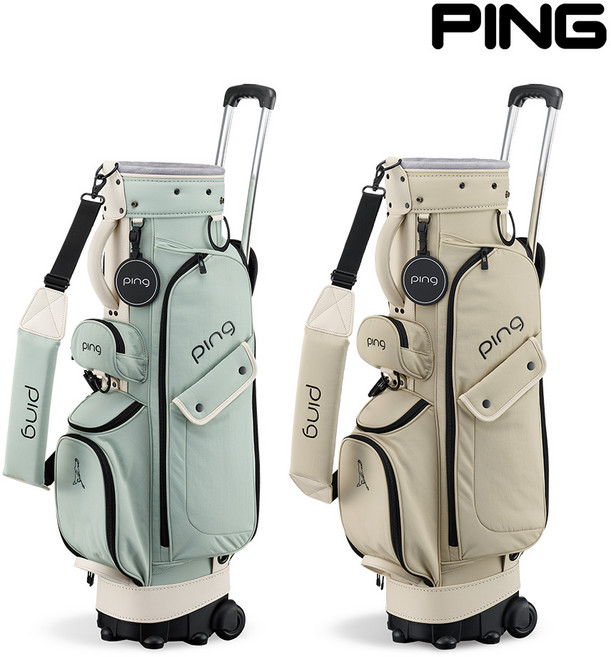 핑 26 SC RS 여성 바퀴형 캐디백, 베이지