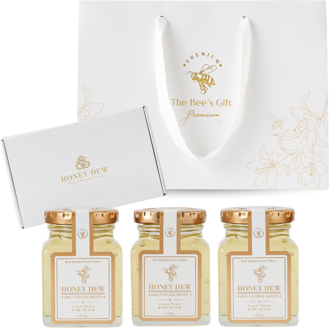 허니듀 아카시아꿀 답례품 선물용, 1세트, 765g