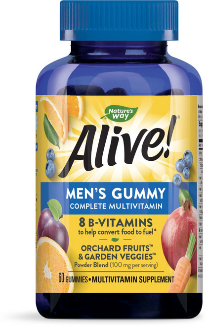Nature's Way 然萃維 Alive男性綜合維他命軟糖, 60顆, 1罐