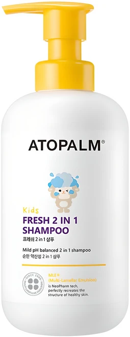 아토팜 아동용 프레쉬 2 IN 1 샴푸, 460ml, 1개 - 쿠팡