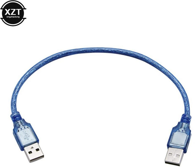 USB 2.0 수-수 케이블 A 타입 연장 0.3M 1M 카메라 하드 디스크, 01 0.3m no ring, 1개