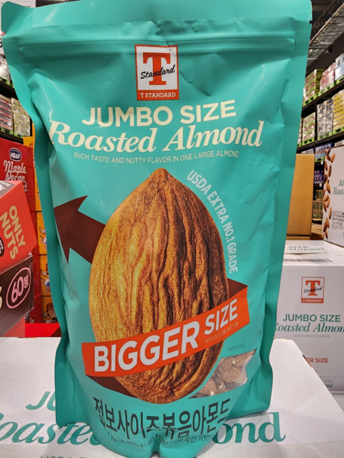 T STANDARD 점보사이즈볶음아몬드 1Kg, 1개