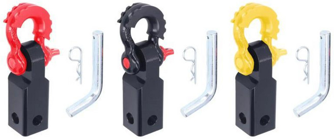 Shackle Hitch 리시버 부착물 전문 헤비 듀티 사용하기 쉬운 예비 부품 견인 키트 자동차 트럭 SUV용 커, 1개