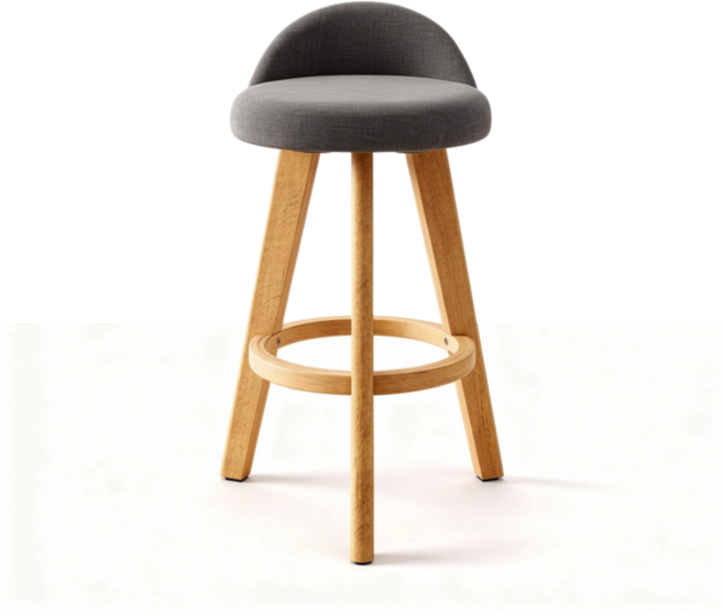 코지테일러 아일랜드 식탁의자 홈바의자 주방 거실 루미엘 바텐 높은 스툴 스탠딩 바 체어 B161, 1개, 그레이