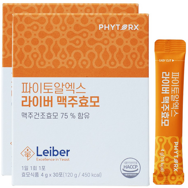 파이토알엑스 라이버 맥주효모, 2박스, 30회분